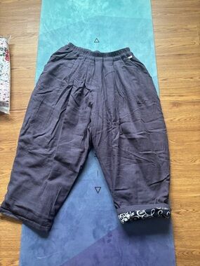 linen cotton filled winter Pants